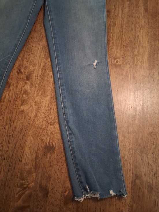 Madewell 10" High Rise Jeggings Distressed Light Wash 24 - Picture 3 of 6